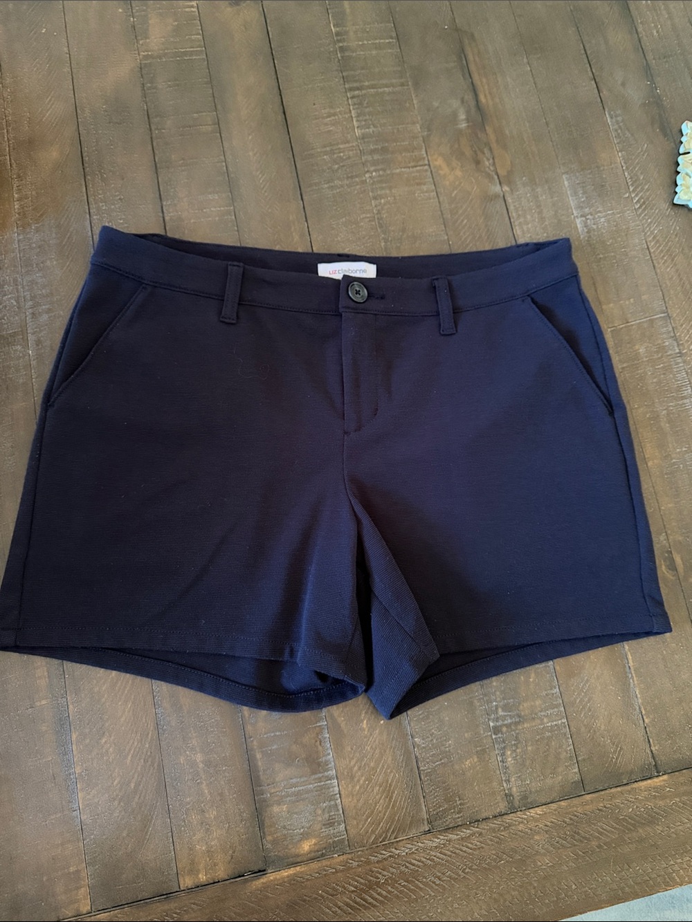Liz Claiborne Navy High-Waist Women's Shorts